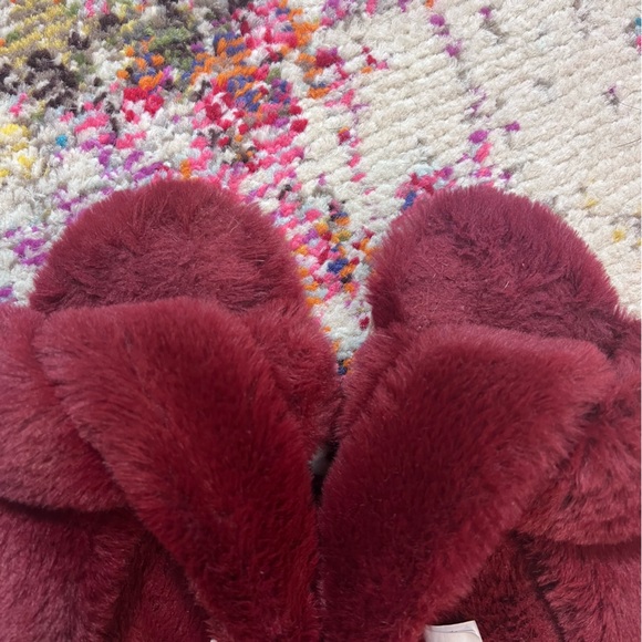MADEWELL - Soft Fluffy Slipper Sandals - Maroon - Picture 4 of 6